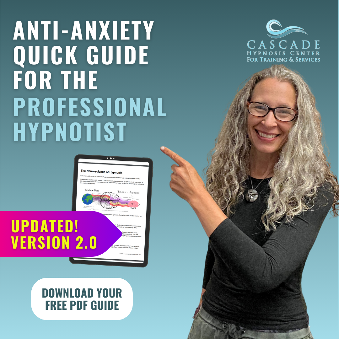 Anti-Anxiety Quick Guide for the Professional Hypnotist, version 2.0 by Erika Flint, BCH, MCPHI, OB