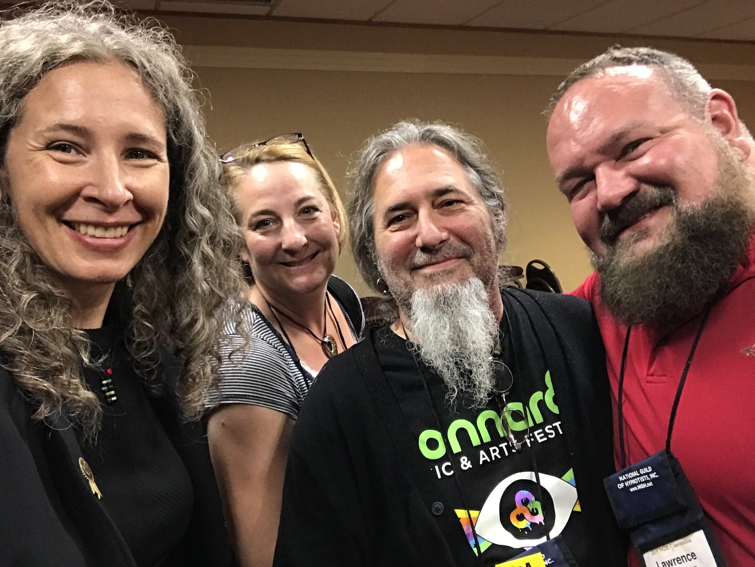 Erika Flint with grads at the NGH convention: Paulette Deckers, Dillion Sims, and Lawrence Winnerman. Not pictured: Kathie Hardy, and Tracy Kim